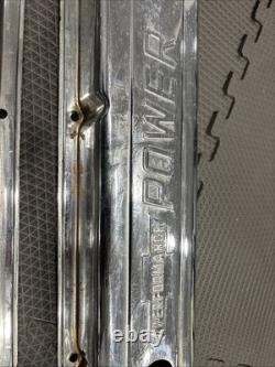 Vintage GM Small Block Chevy Performance Power Valve Covers Rare Chevrolet