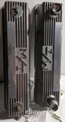 Vintage M/T Aluminum Valve Covers Small Block Chevy 1959-86 140R-50B MICKEY T