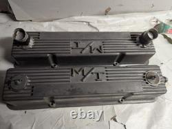 Vintage M/T Aluminum Valve Covers Small Block Chevy 1959-86 140R-50B MICKEY T