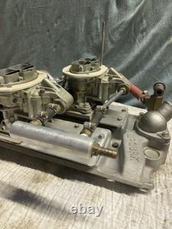 Vintage One Of A Kind Custom Built Intake Set Up Small Block Chevy McGURK ISKY