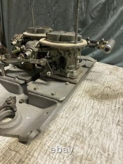 Vintage One Of A Kind Custom Built Intake Set Up Small Block Chevy McGURK ISKY