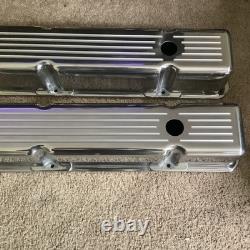 Vintage Small Block Chevy Danchuk Tall Aluminum Finned Valve Covers