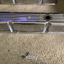 Vintage Small Block Chevy Danchuk Tall Aluminum Finned Valve Covers
