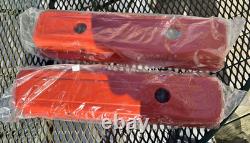 Vintage Small Block Chevy Valve Covers New Orange