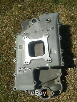 Vintage Smokey Yunick Edelbrock SYC1 RAM Aluminum Small Block Intake Manifold