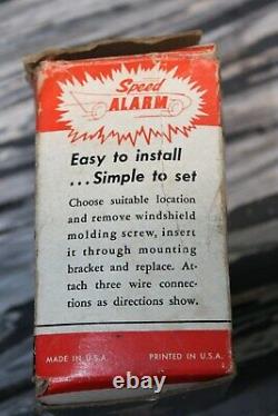 Vintage Speed Alarm nos auto gm ford chevy rat hot rod