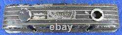 Vintage Weiand Aluminum Finned Chevrolet 327 350 Valve Covers Small Block