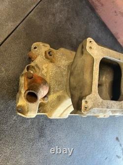 Vintage Weiand Say Why-and Small Block Chevy Tunnel Ram Intake Manifold Gasser