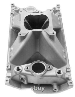 Vortec Single Plane Small Block High Rise Intake Manifold for Chevy 350 Aluminum