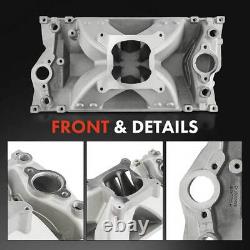 Vortec Single Plane Small Block High Rise Intake Manifold for Chevy 350 Aluminum