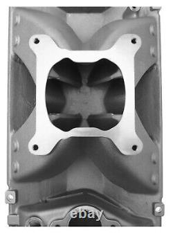Vortec Single Plane Small Block High Rise Intake Manifold for Chevy 350 Aluminum