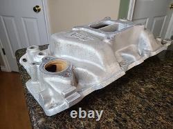 WEIAND Stealth 8016 Aluminum Intake Manifold SBC Small Block Chevy 4 Barrel Carb