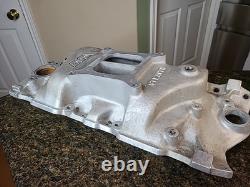 WEIAND Stealth 8016 Aluminum Intake Manifold SBC Small Block Chevy 4 Barrel Carb