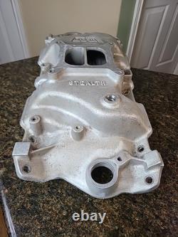 WEIAND Stealth 8016 Aluminum Intake Manifold SBC Small Block Chevy 4 Barrel Carb