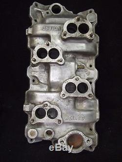 WEIAND WC4D 4x2 Intake Manifold Small Block Chevy 283 327 350 Stromberg 97 81