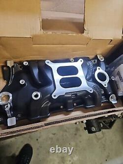 WEIAND Warrior Intake Manifold 8120BK 55 to 86 SBC small block chevy