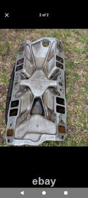 Weiand 7504 Intake Manifold SBC Small Block Chevy Dual Plane Square Bore Alloy