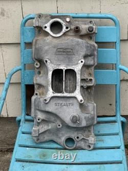 Weiand Stealth Aluminum Intake Manifold 8016 VINTAGE SBC Small Block Chevy