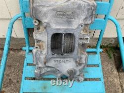 Weiand Stealth Aluminum Intake Manifold 8016 VINTAGE SBC Small Block Chevy