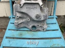 Weiand Stealth Aluminum Intake Manifold 8016 VINTAGE SBC Small Block Chevy